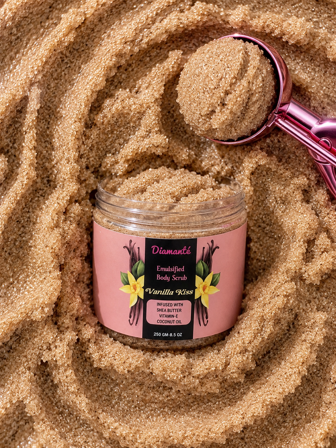 Emulsified Vanilla-Kiss Body Scrub
