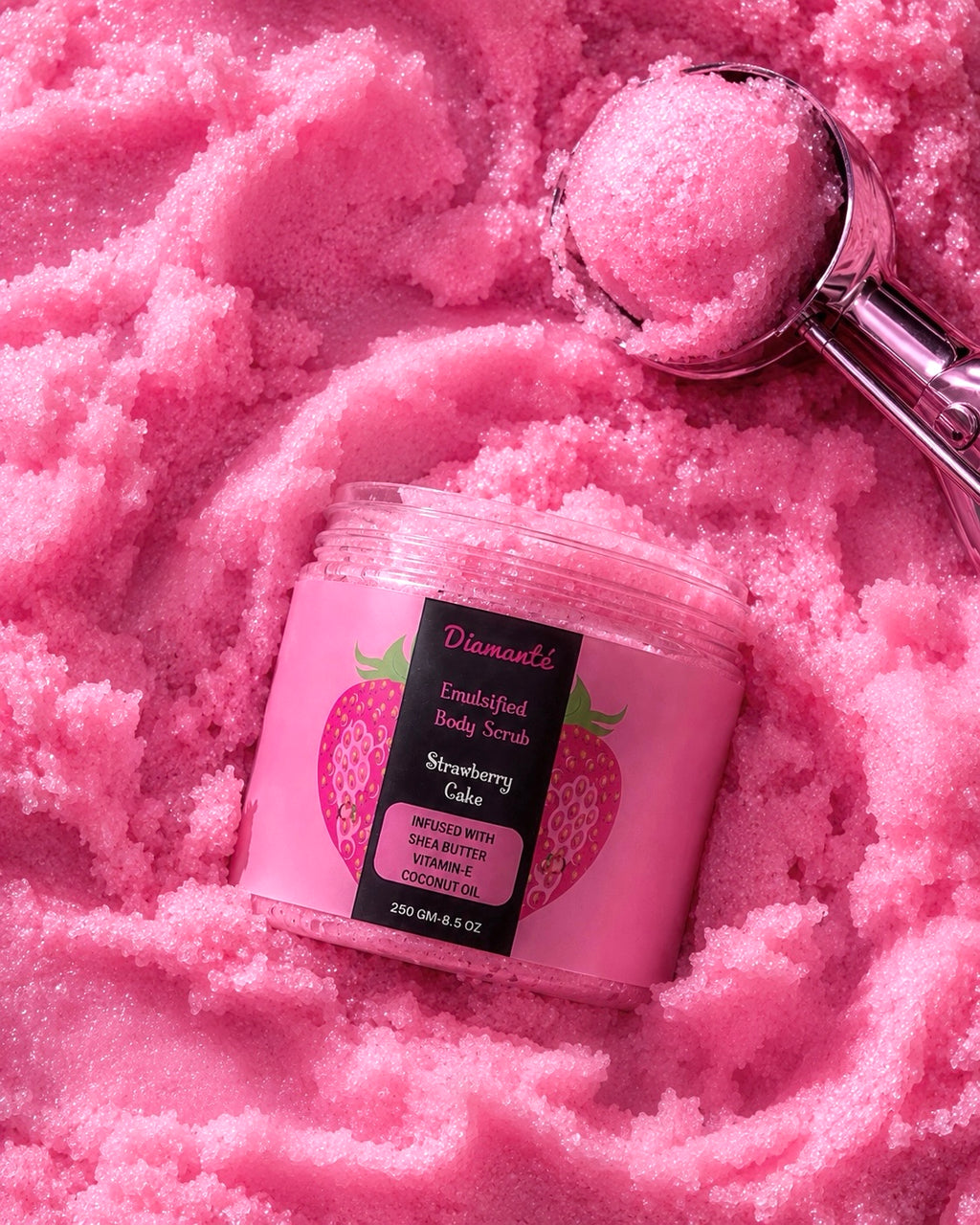 Emulsified Strawberry-Cake Body Scrub