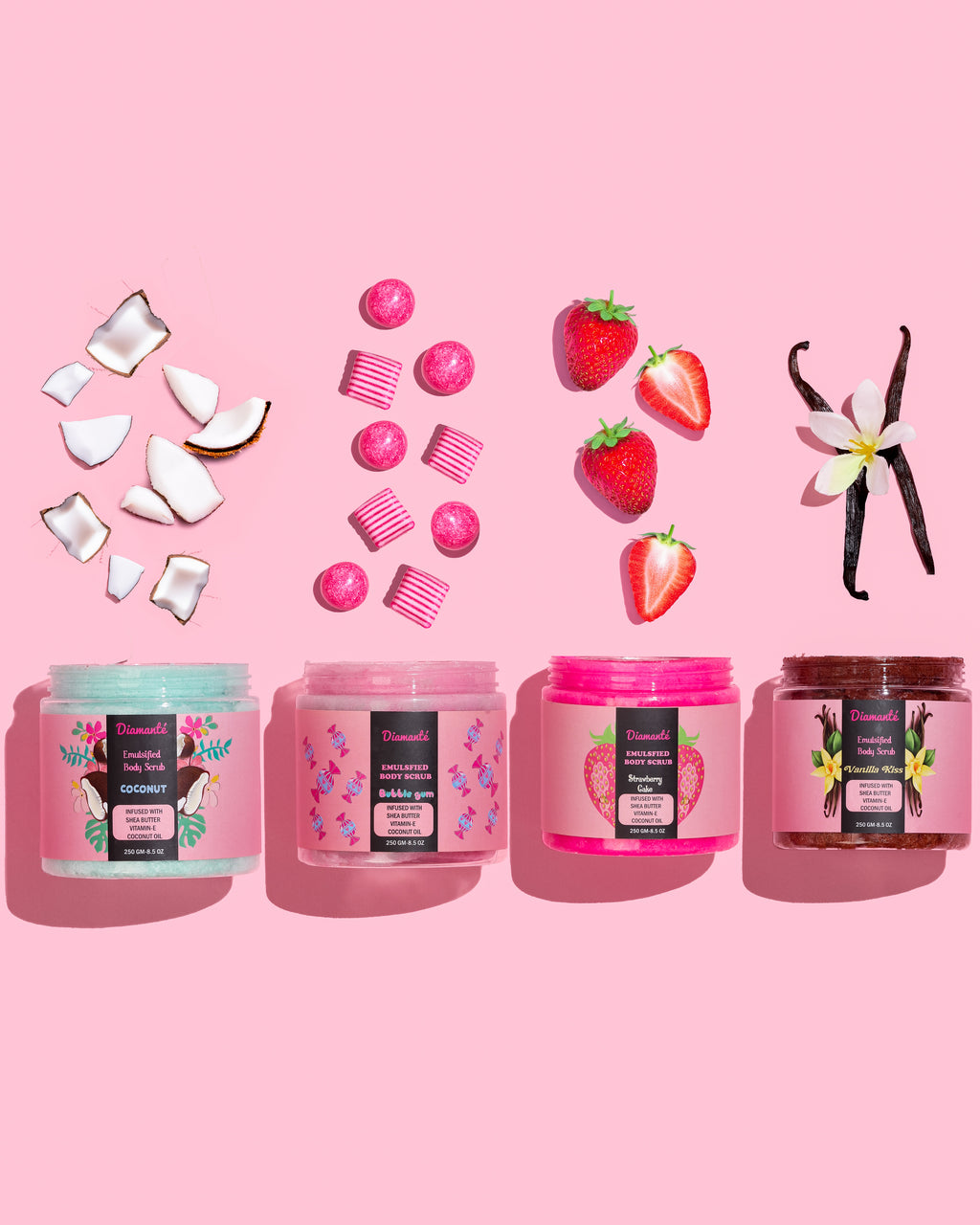 Emulsified Strawberry-Cake Body Scrub